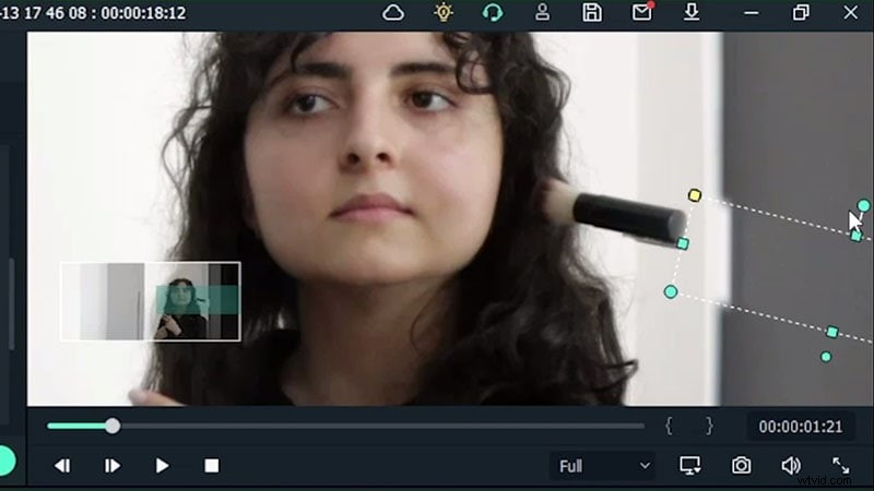 Filmora-tutorial:Creëer een zwevend tandenborsteleffect voor video s 