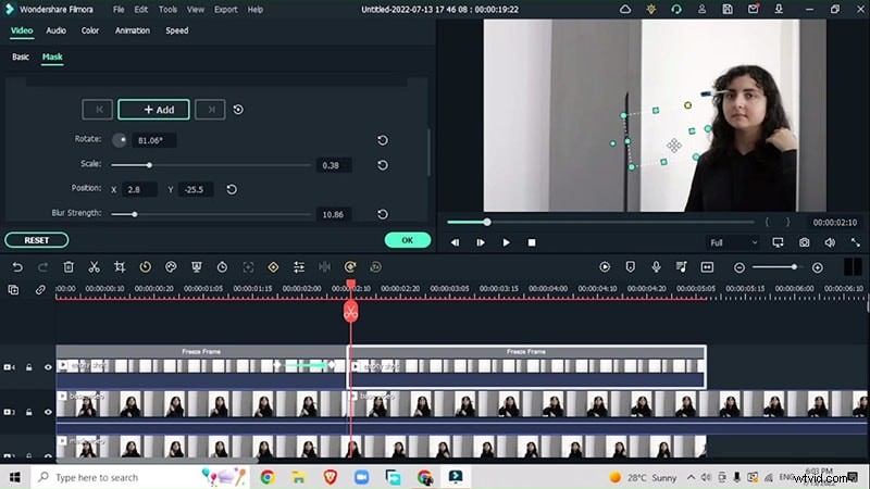 Filmora-tutorial:Creëer een zwevend tandenborsteleffect voor video s 