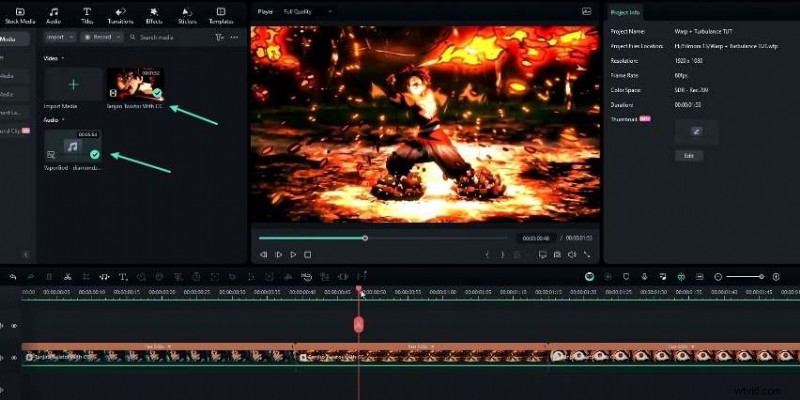 Beheers soepele warp- en turbulentie-overgangen in Filmora 13 