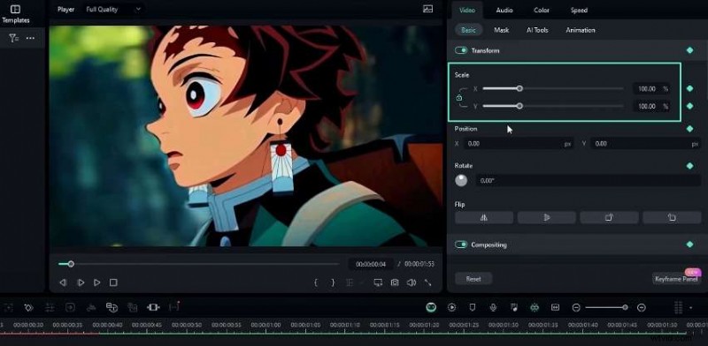 Beheers soepele warp- en turbulentie-overgangen in Filmora 13 