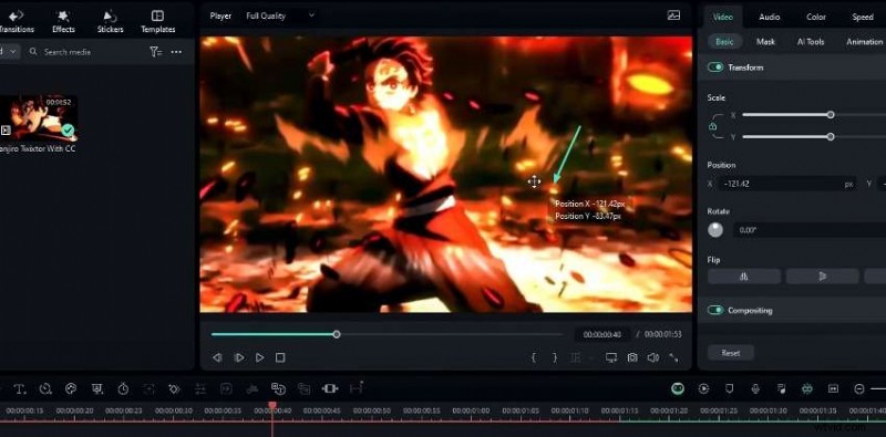 Beheers soepele warp- en turbulentie-overgangen in Filmora 13 
