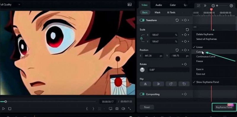 Beheers soepele warp- en turbulentie-overgangen in Filmora 13 