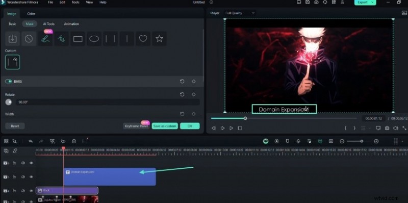 Beheers geavanceerde teksteffecten voor AMV-bewerking in Filmora 
