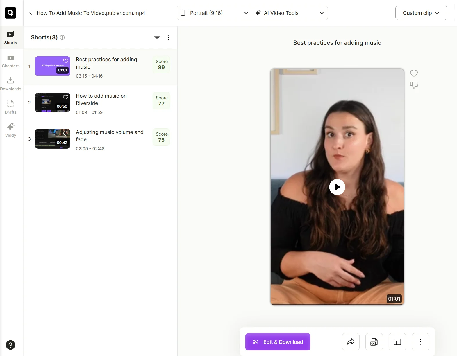 Nejlepší alternativy klipů Opus v roce 2024:Top 10 AI video editorů 
