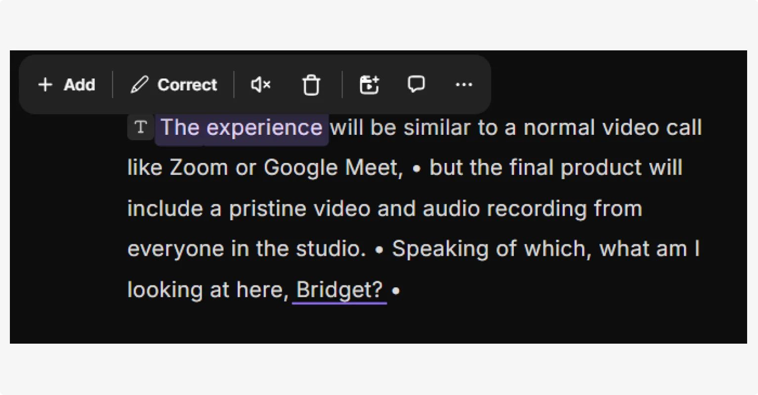 Beheers tekstgebaseerde videobewerking:bewerk video s via transcriptie als een professional 