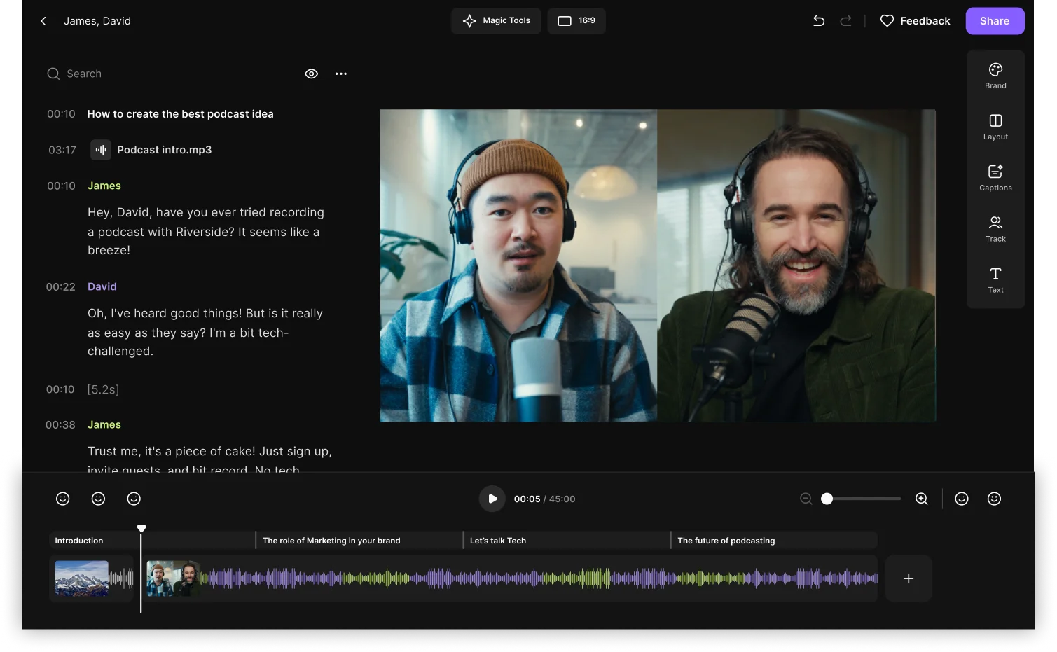 Beheers tekstgebaseerde videobewerking:bewerk video s via transcriptie als een professional 
