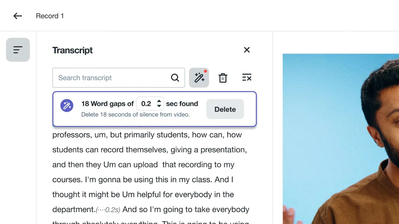Beheers tekstgebaseerde videobewerking:bewerk video s via transcriptie als een professional 