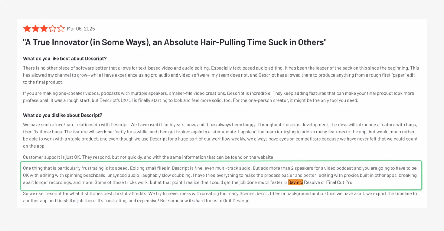 Top 9 beschrijvende alternatieven:beste concurrenten voor podcasters en video-editors in 2026