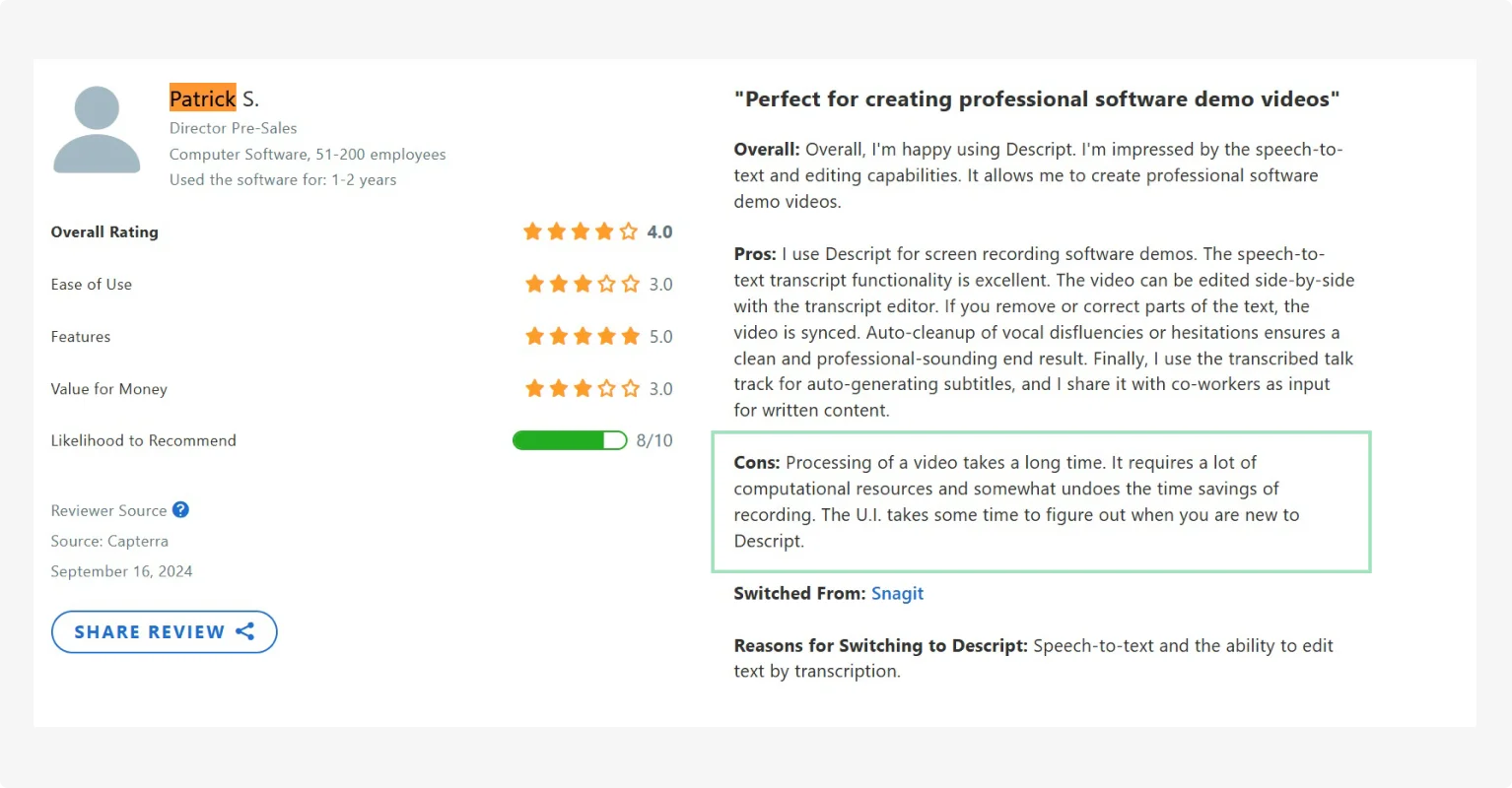 Top 9 beschrijvende alternatieven:beste concurrenten voor podcasters en video-editors in 2026