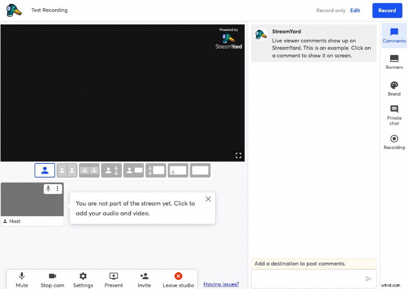 StreamYard-opname:een uitgebreide gids voor video-opname op afstand 