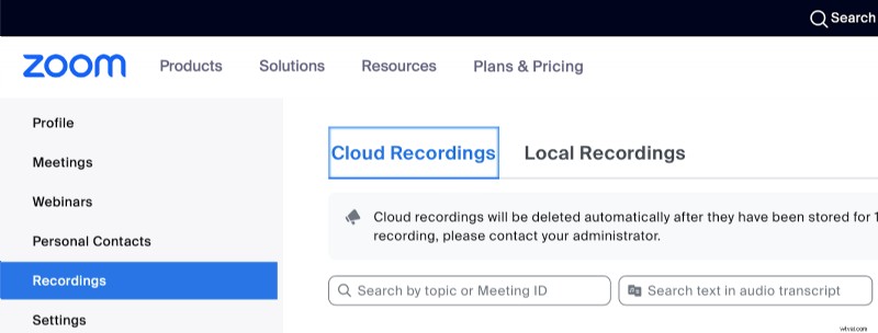 Uw zoomopnamen lokaliseren en beheren:een uitgebreide gids 
