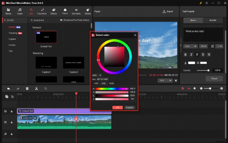 MiniTool MovieMaker 8.6 verbetert videobewerking met ondersteuning voor Japans en Duits, aangepaste tekstkleuren en snellere export 