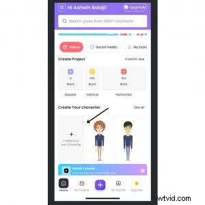 Maak je eigen avatar met Animaker:een stapsgewijze zelfstudie (iOS en internet)