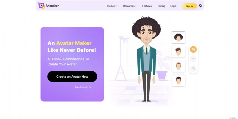 Maak je eigen avatar met Animaker:een stapsgewijze zelfstudie (iOS en internet)