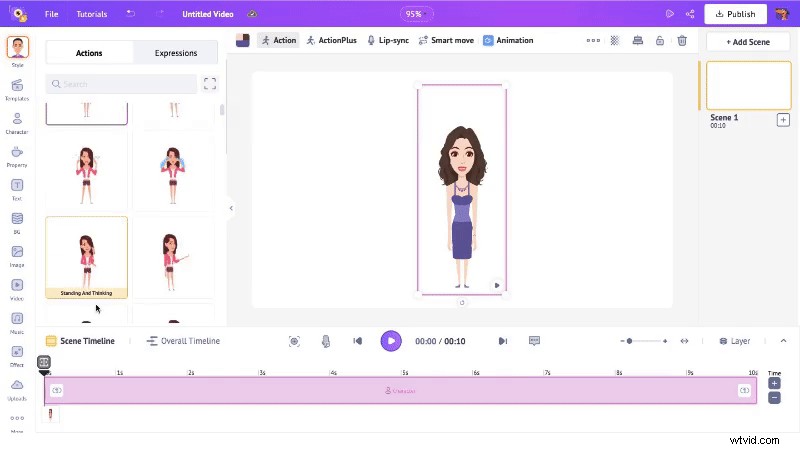 Maak je eigen avatar met Animaker:een stapsgewijze zelfstudie (iOS en internet)