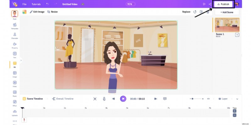 Maak je eigen avatar met Animaker:een stapsgewijze zelfstudie (iOS en internet)