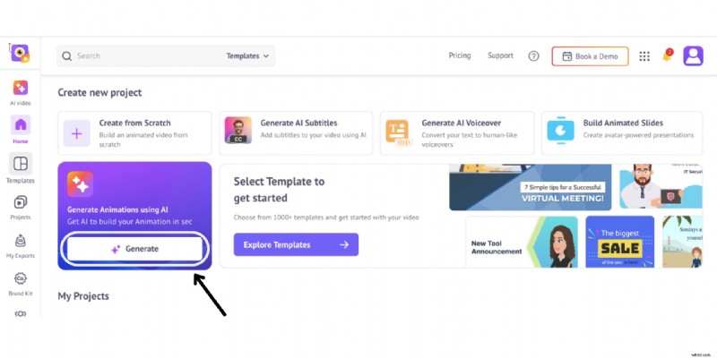 Zet tekst binnen enkele minuten om in geanimeerde video:een stapsgewijze AI-gids 