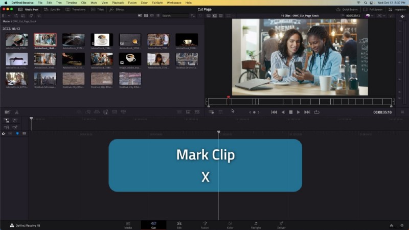 De cut-pagina van DaVinci Resolve beheersen:snellere B-roll-bewerking 