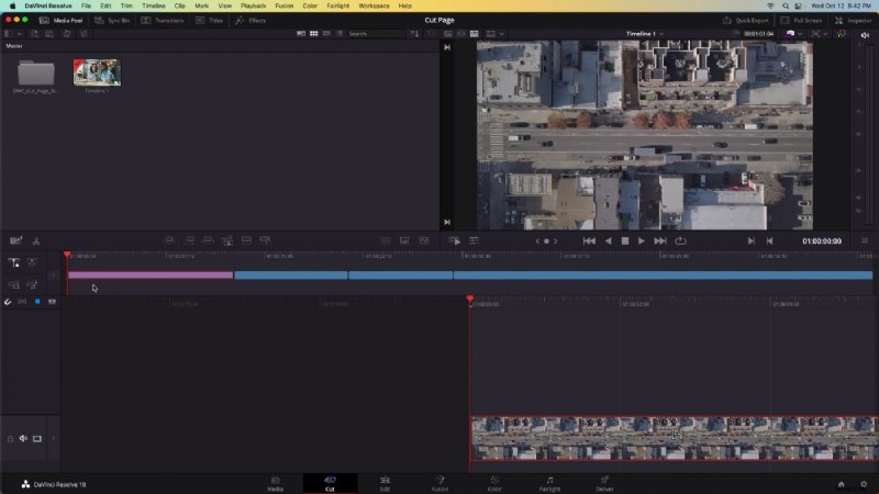 De cut-pagina van DaVinci Resolve beheersen:snellere B-roll-bewerking 