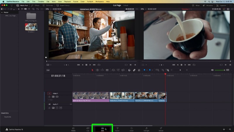 De cut-pagina van DaVinci Resolve beheersen:snellere B-roll-bewerking 