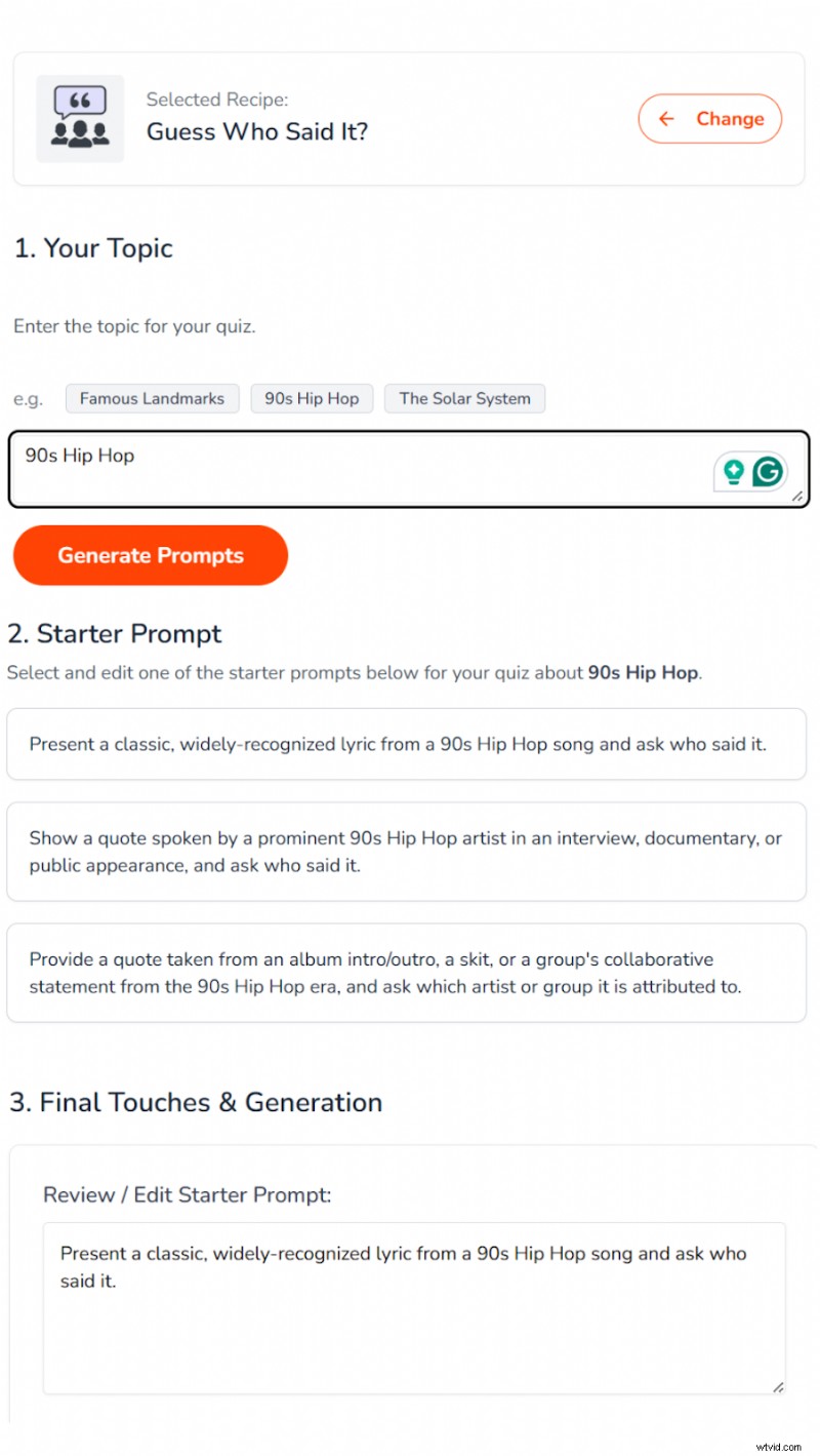 Boeiende quote-trivia voor sociale media:testherkenning en persoonlijkheid 