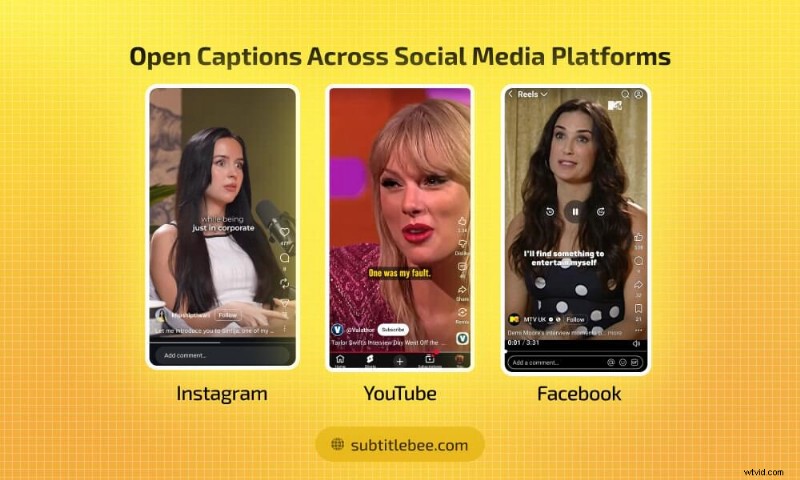 Open ondertitels versus gesloten ondertitels:de belangrijkste verschillen begrijpen