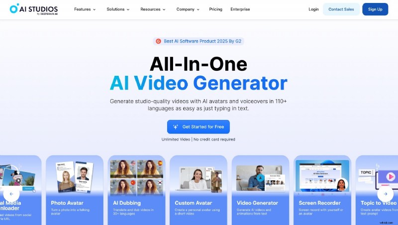 Top 10 AI-videogeneratoren voor 2024:maak snel video s 