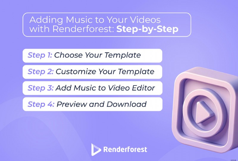 Verbeter uw video s:een eenvoudige handleiding voor het toevoegen van muziek in vier stappen - Renderforest 