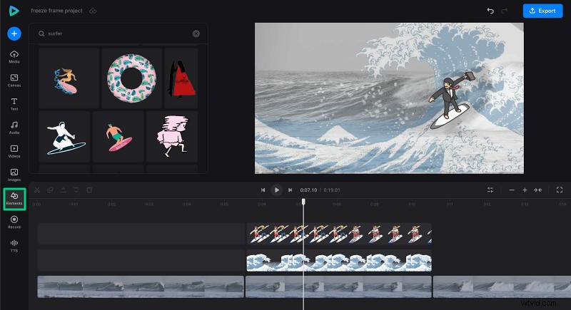 Moeiteloos framevideo s online bevriezen | Clideo 