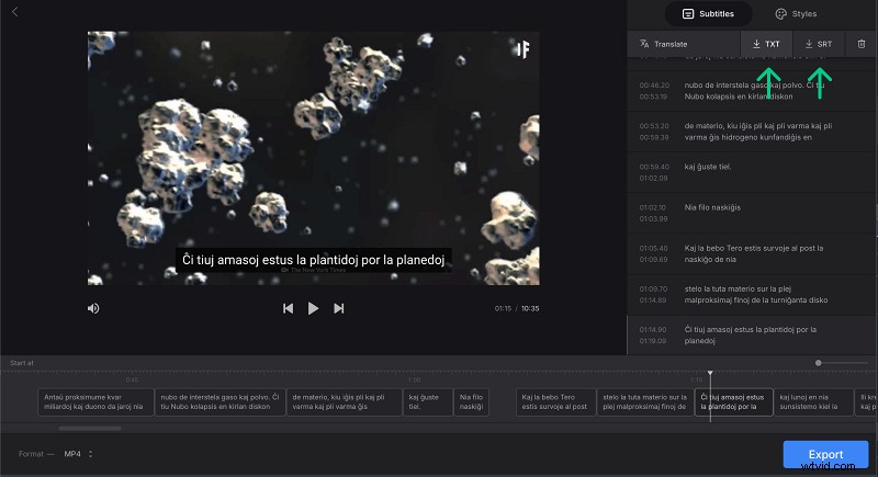 Stapsgewijze handleiding voor het extraheren van ondertitels uit MP4-video s 