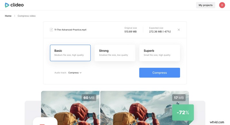 Video s comprimeren voor iOS en Mac:verklein de bestandsgrootte zonder kwaliteitsverlies 