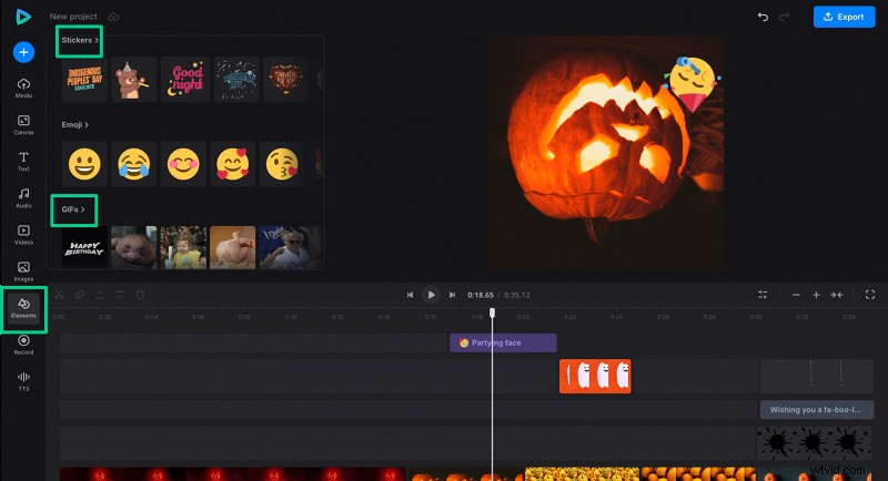 Maak online aangepaste Halloween-GIF s - gratis en eenvoudig