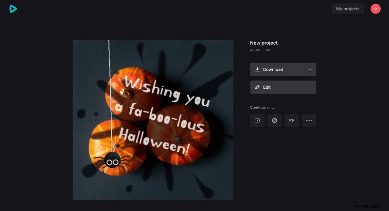 Maak online aangepaste Halloween-GIF s - gratis en eenvoudig