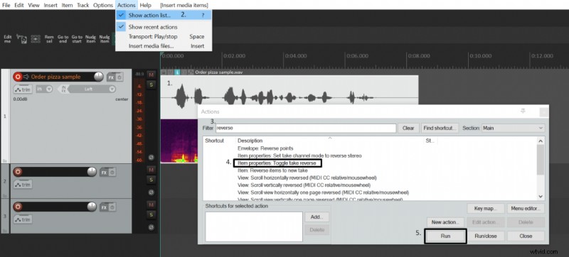 Reverse Audio in Reaper:een korte handleiding voor voice-overartiesten 