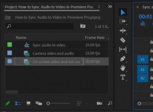 Synchroniseer audio en video in Premiere Pro:een stapsgewijze handleiding 