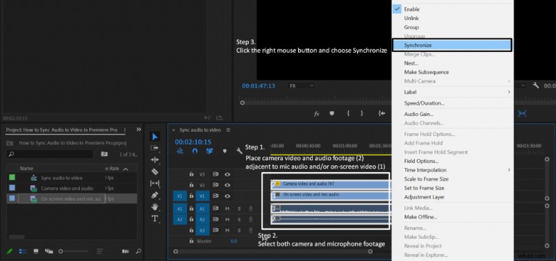 Synchroniseer audio en video in Premiere Pro:een stapsgewijze handleiding 