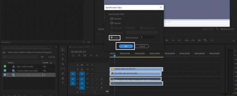 Synchroniseer audio en video in Premiere Pro:een stapsgewijze handleiding 