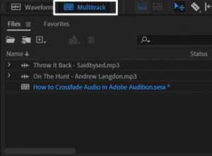 Audio crossfaden in Adobe Audition:een stapsgewijze handleiding 