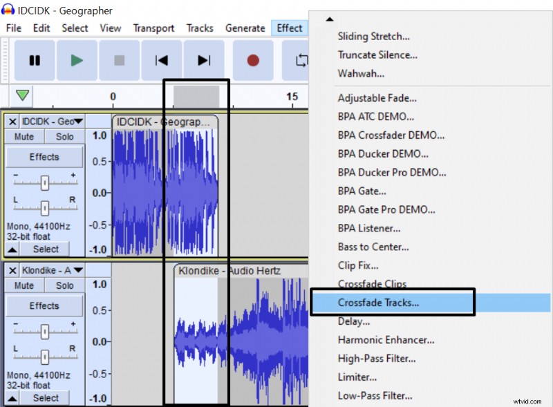 Master Audacity Crossfades:stap voor stap voor voice-overartiesten 