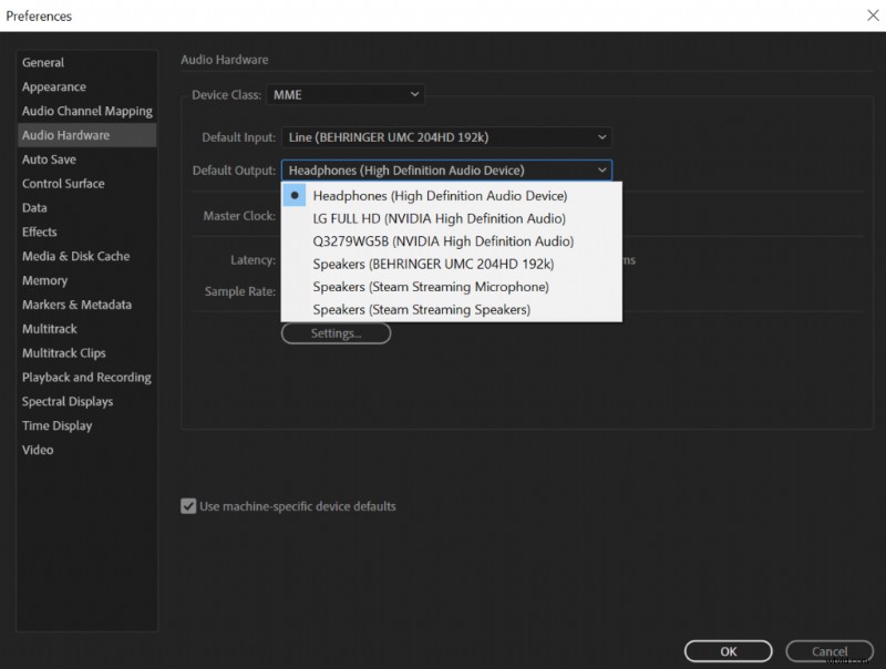 Adobe Audition:invoer- en uitvoerapparaten configureren - een korte handleiding 