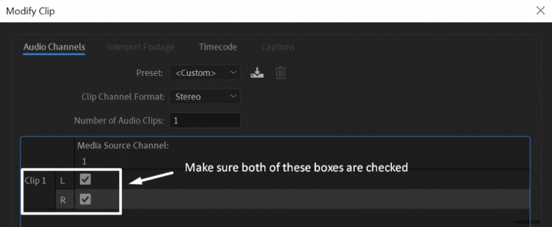 Converteer mono naar stereo (en vice versa) in Premiere Pro – Handleiding Voice‑Over Pro 