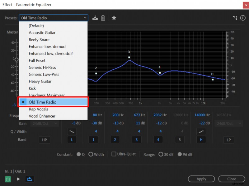 Creëer een realistisch walkietalkie-effect in Adobe Audition 