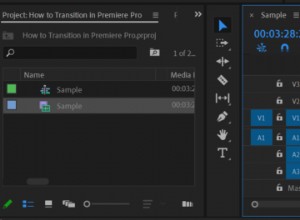 Premiere Pro:dissolvenza semplice dell audio con transizioni predefinite 