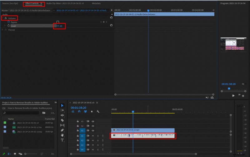 Premiere Pro:Mastering van audiovolumeregeling voor voice-overs 