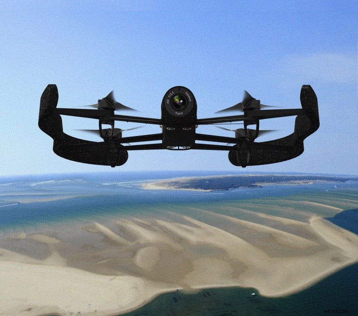 Parrot Bebop Drone:14MP カメラ、2km Wi-Fi、VR 統合 – 手頃な価格の飛行の新時代