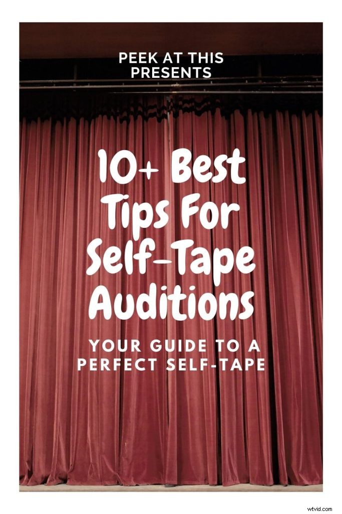 Mastering Self-Tape Auditions:A Filmmaker s Blueprint for Winning Performance 