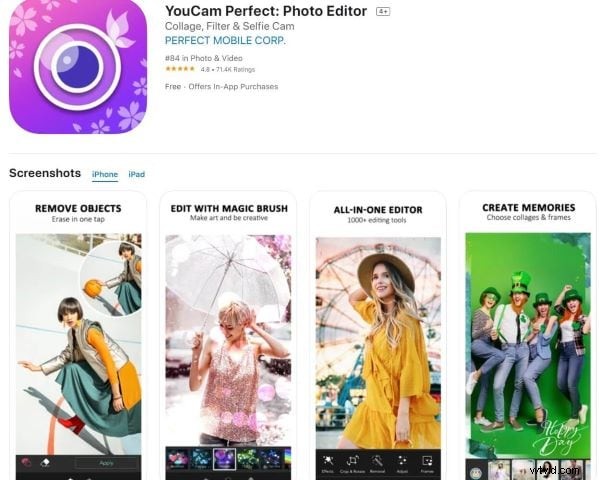 Topp 10 skönhetskameraappar för iPhone – 2026 recension 
