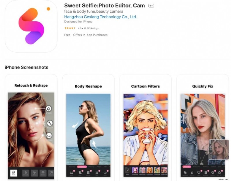 Topp 10 skönhetskameraappar för iPhone – 2026 recension 