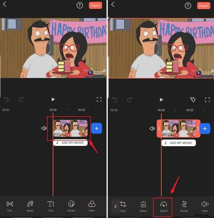 Hur du snabbar upp eller saktar ner din video på iPhone och Android med Wondershare Filmora för mobil