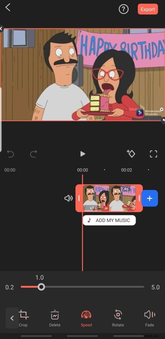Hur du snabbar upp eller saktar ner din video på iPhone och Android med Wondershare Filmora för mobil